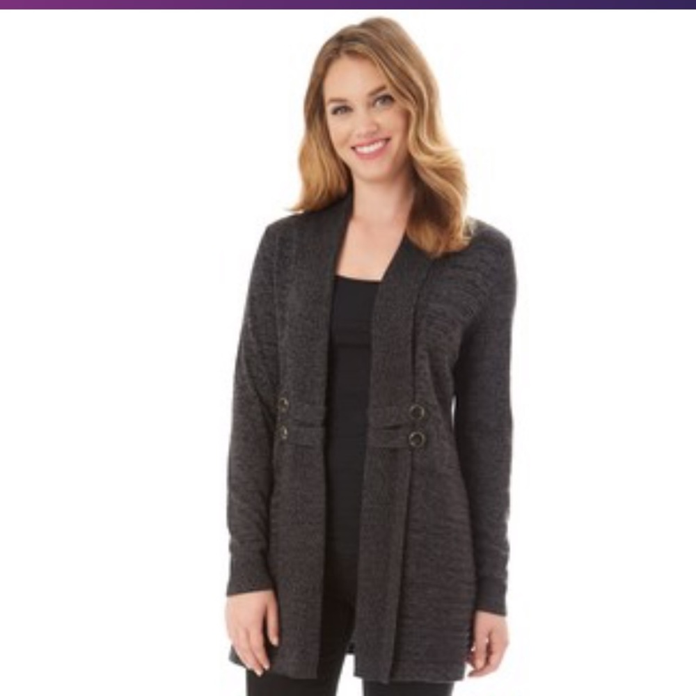Black long sleeve cardigan